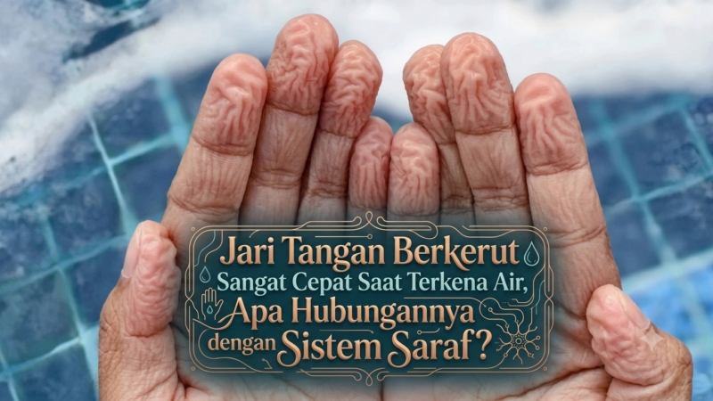 Jari Tangan Berkerut Sangat Cepat Saat Terkena Air, Apa Hubungannya dengan Sistem Saraf?