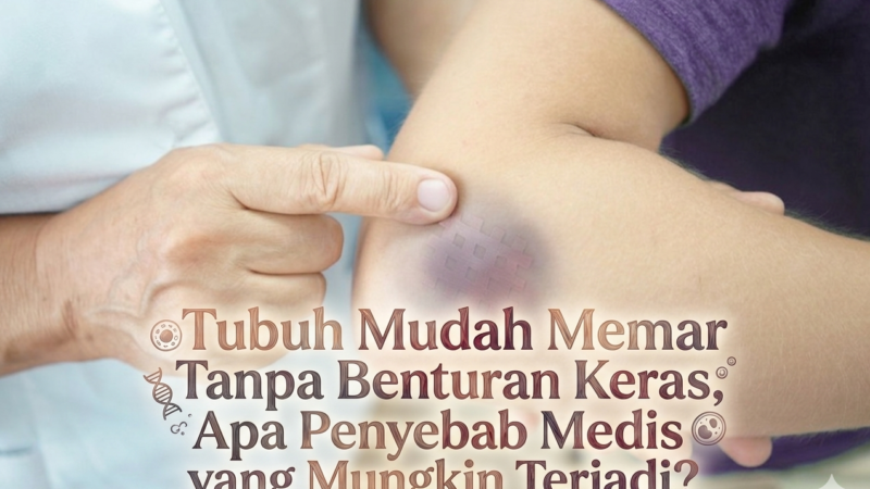 Tubuh Mudah Memar Tanpa Benturan Keras, Apa Penyebab Medis yang Mungkin Terjadi?
