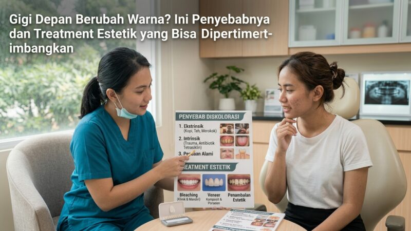 Gigi Depan Berubah Warna? Ini Penyebabnya dan Treatment Estetik yang Bisa Dipertimbangkan